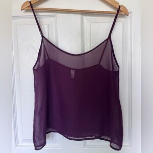 American Apparel Sheer Plum Camisole